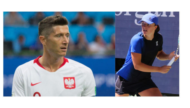 Piłkarz Robert Lewandowski i tenisistka Iga Świątek to gwiazdy nie tylko polskiego, ale i światowego sportu