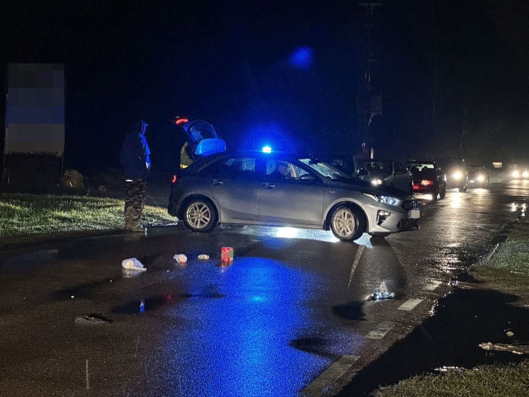 Rżyska. 54-latek leżał na drodze. Przejechało po nim dostawcze auto