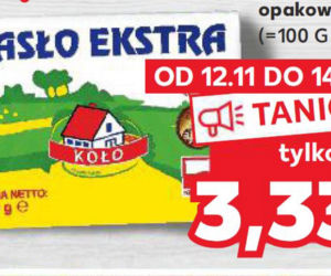 Masło ekstra OSM Koło 3,33 zł/200 g