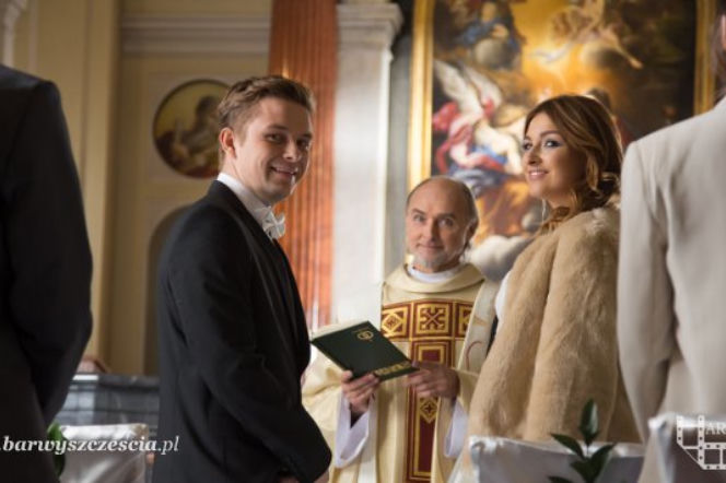 Barwy szczęścia odc. 1283. Klara (Olga Jankowska), Hubert (Marek Molak)