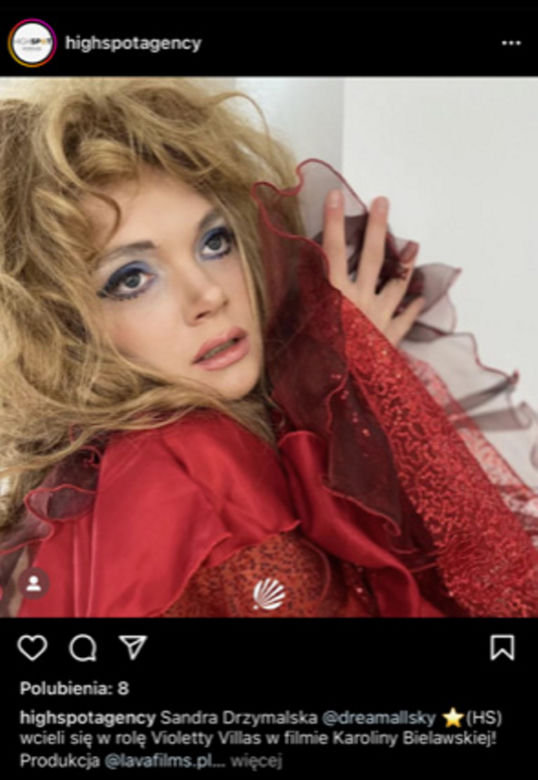 Sandra Drzymalska zagra Violettę Villas. Odważne zdjęcia 