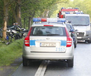 Wypadek, policja