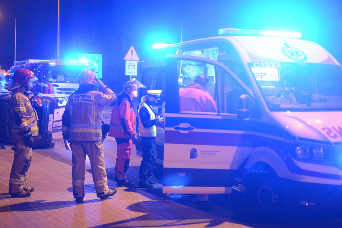 Wypadek w Grudziądzu. Sprawca miał prawie 2 promile