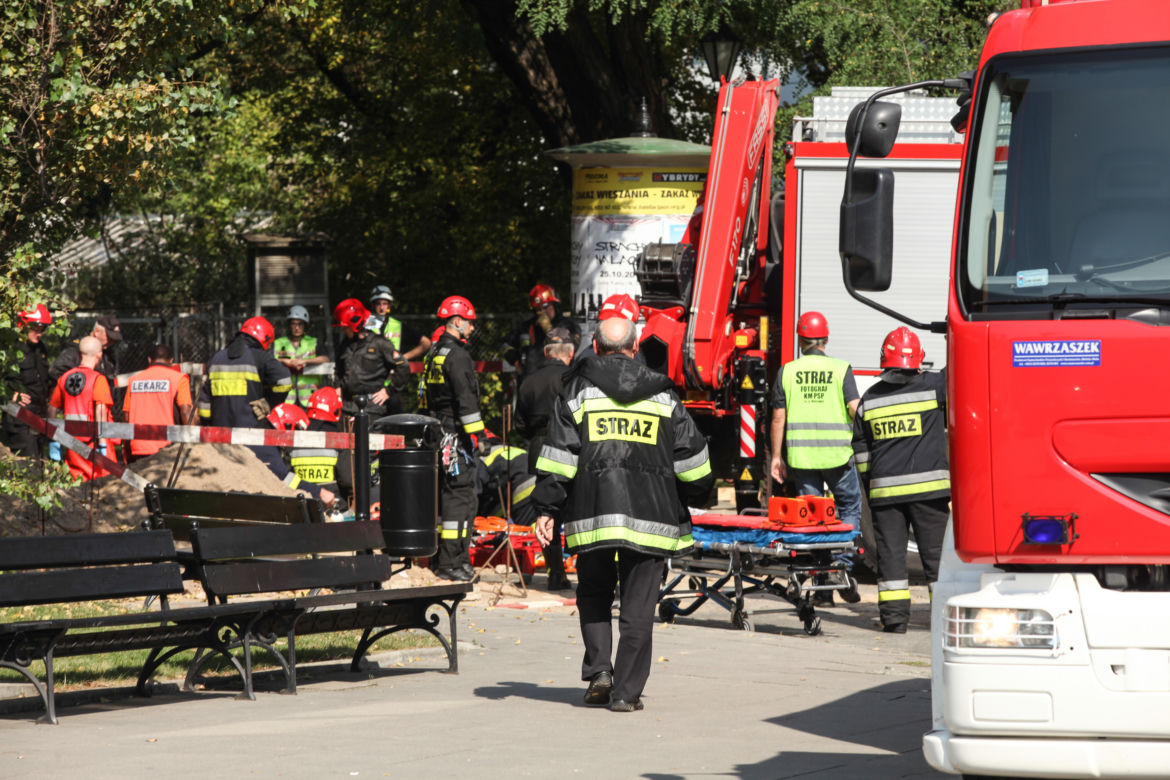 Akcja ratunkowa na terenie Uniwersytetu Warszawskiego