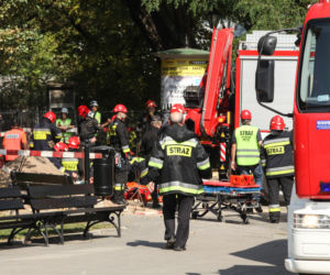 Akcja ratunkowa na terenie Uniwersytetu Warszawskiego