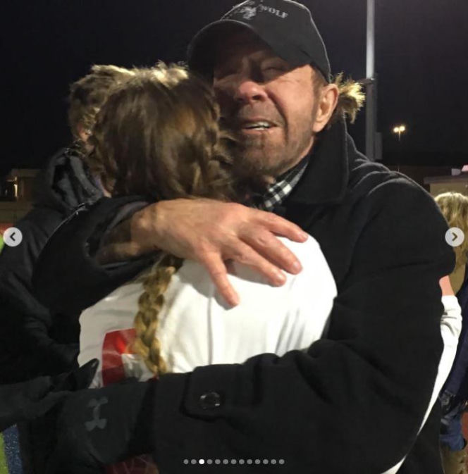 Chuck Norris i Greta Norris