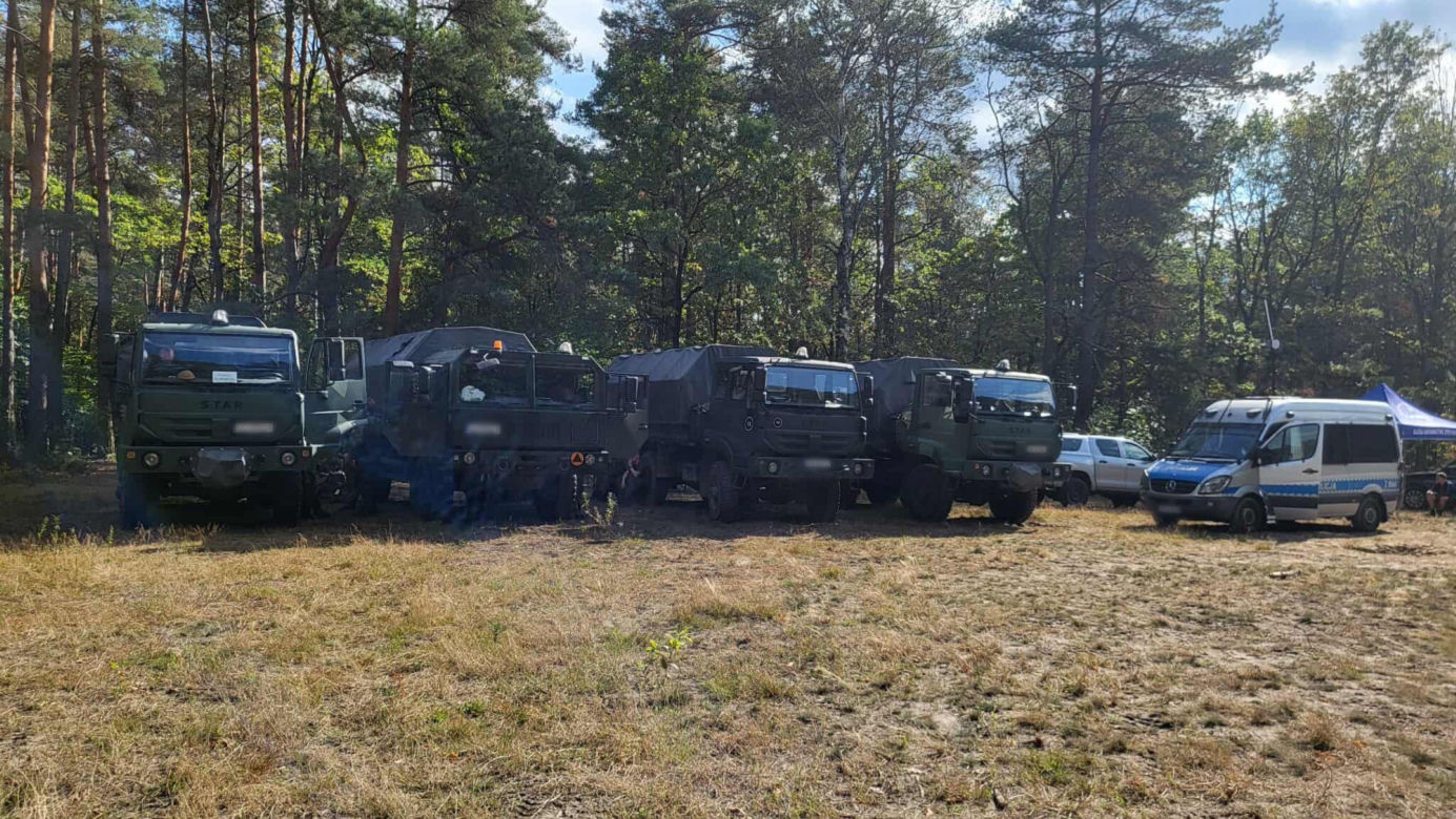 Poszukiwania drona w Warszawie (12.09.2025)