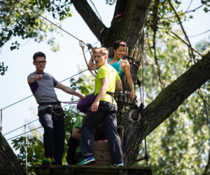 Na Wspólnej. Maks (Adam Fidusiewicz), Igor (Kuba Wesołowski), Marta (Joanna Jabłczyńska)