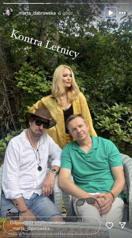 Barwy szczęścia po wakacjach. Karolina (Marta Dąbrowska), Bruno (Lesław Żurek)