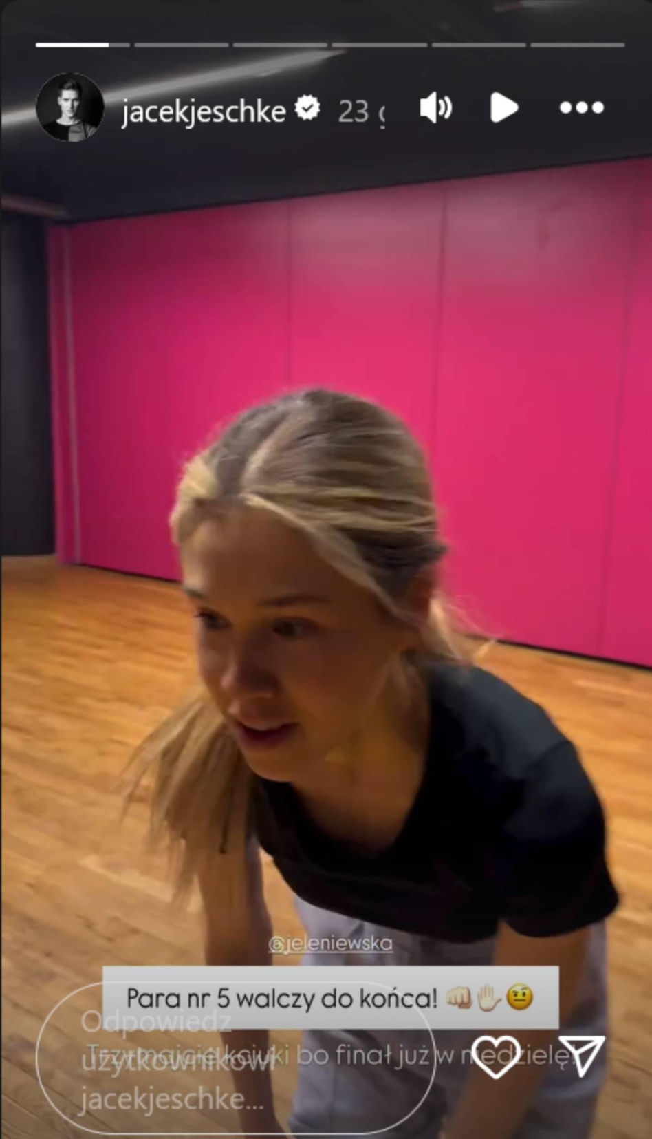Maria Jeleniewska i Jacek Jeschke przed finałem "TzG"