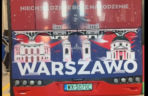 Tył świątecznego autobusu w Warszawie 2025