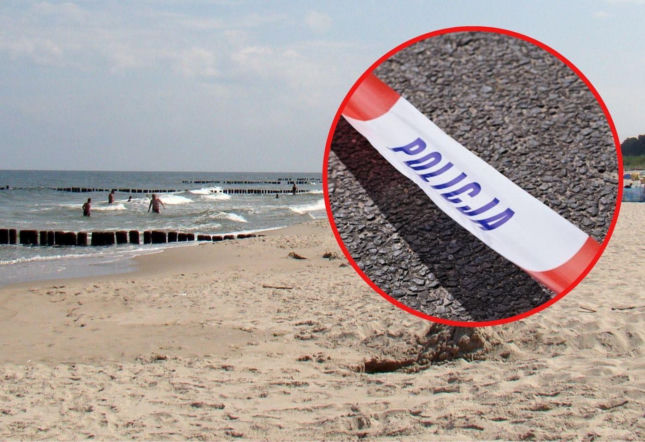 Niebezpieczne znalezisko na plaży w Ustce! Teren został natychmiast zamknięty