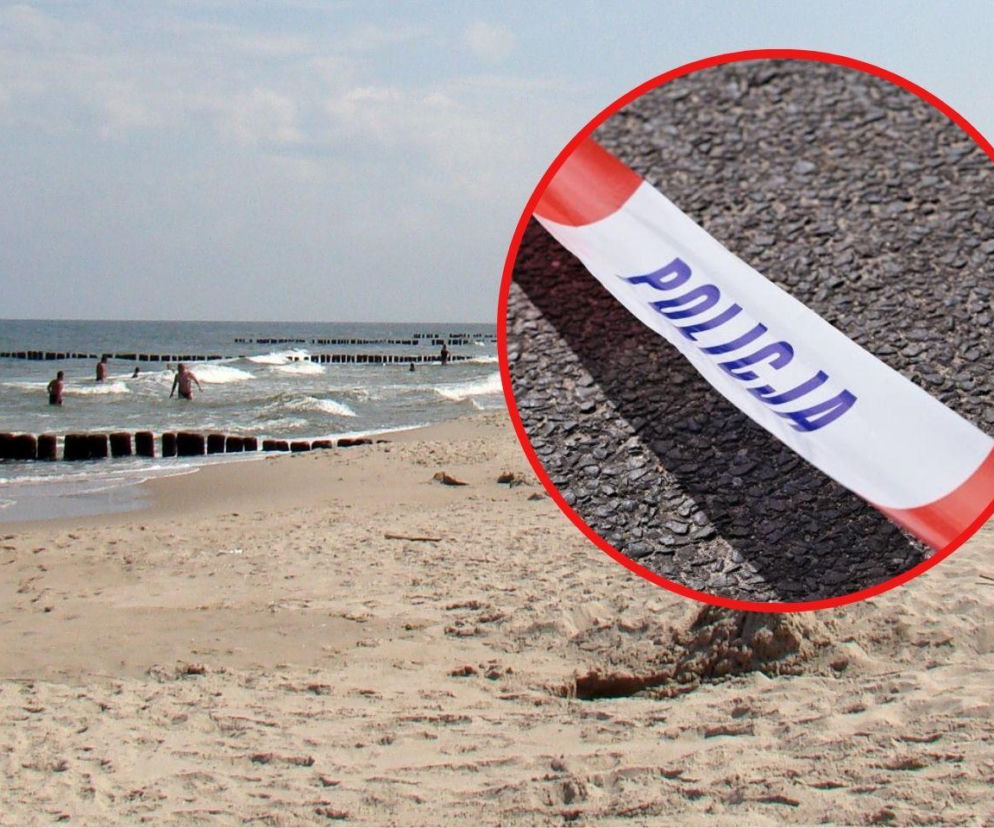 Turystka dokonała niebezpiecznego okrycia na plaży w Ustce. Policja musiała zamknąć odcinek wybrzeża