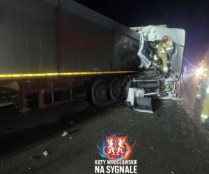 Wypadek na 141. kilometrze A4 pod Wrocławiem