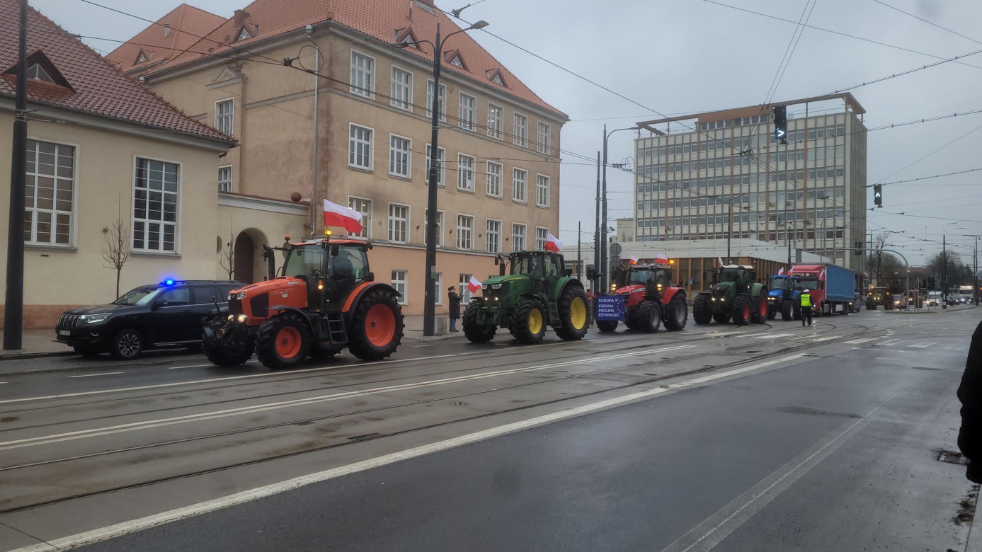 Protest rolników w Olsztynie, 20 lutego
