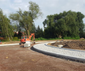 Na Fabrycznej w Lesznie budują kolejne rondo w Lesznie