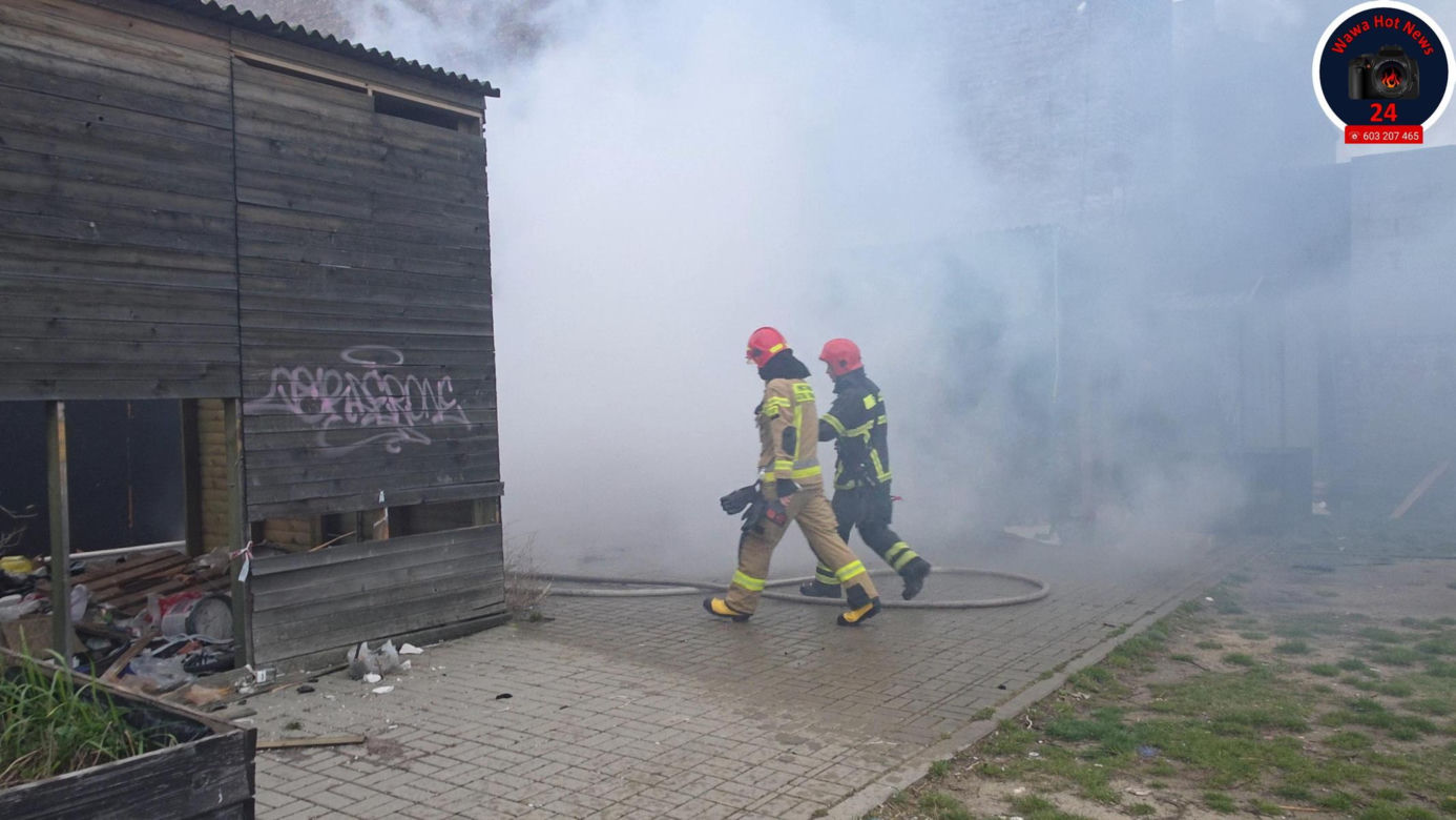 Pożar bazaru Różyckiego. To kolejny raz w ostatnich miesiącach