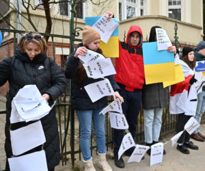 Manifestacja pod konsulatem Rosji w Gdańsku