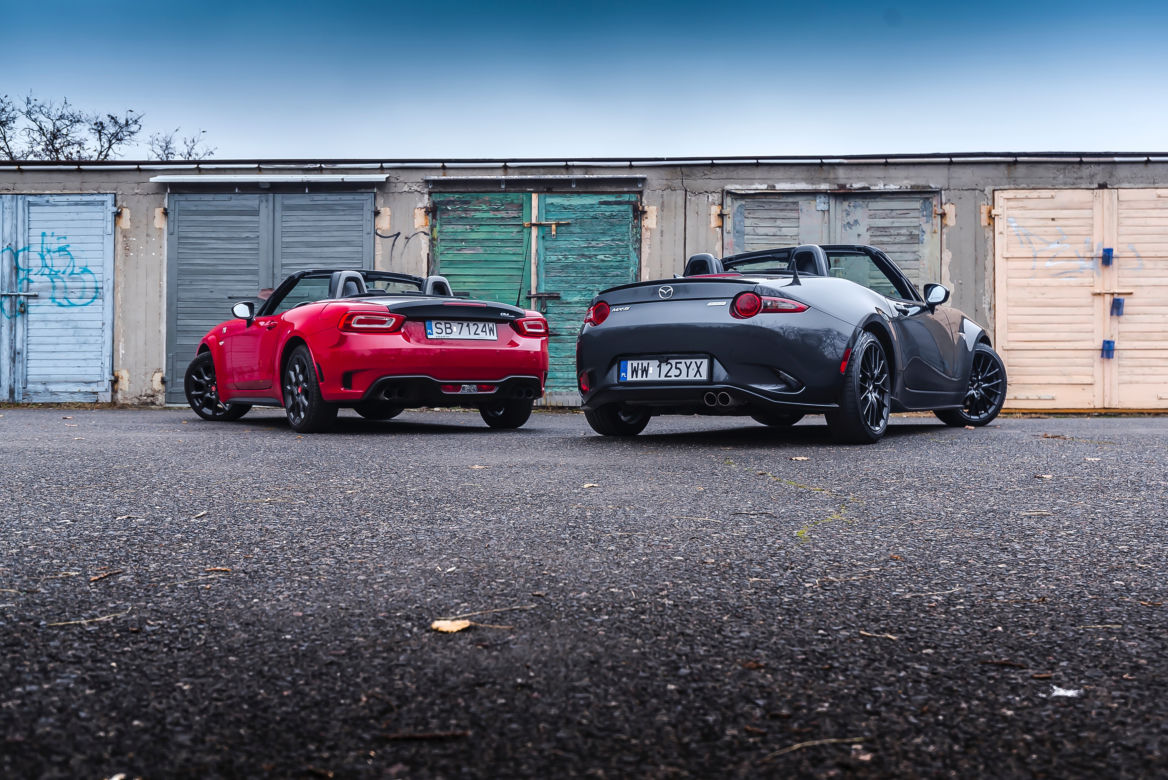 Abarth 124 Spider 1.4 Multiair 170 KM vs. Mazda MX-5 2.0 184 KM