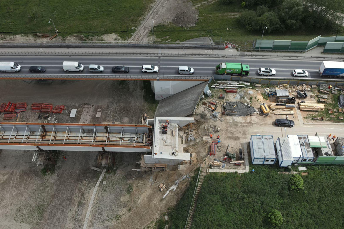 Budowa mostu na Wiśle w Sandomierzu. Maj 2024