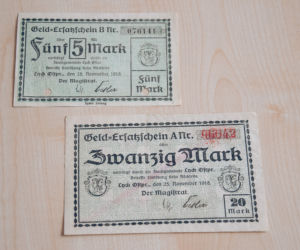 Kolejne notgeldy w zbiorach Muzeum Historycznego w Ełku
