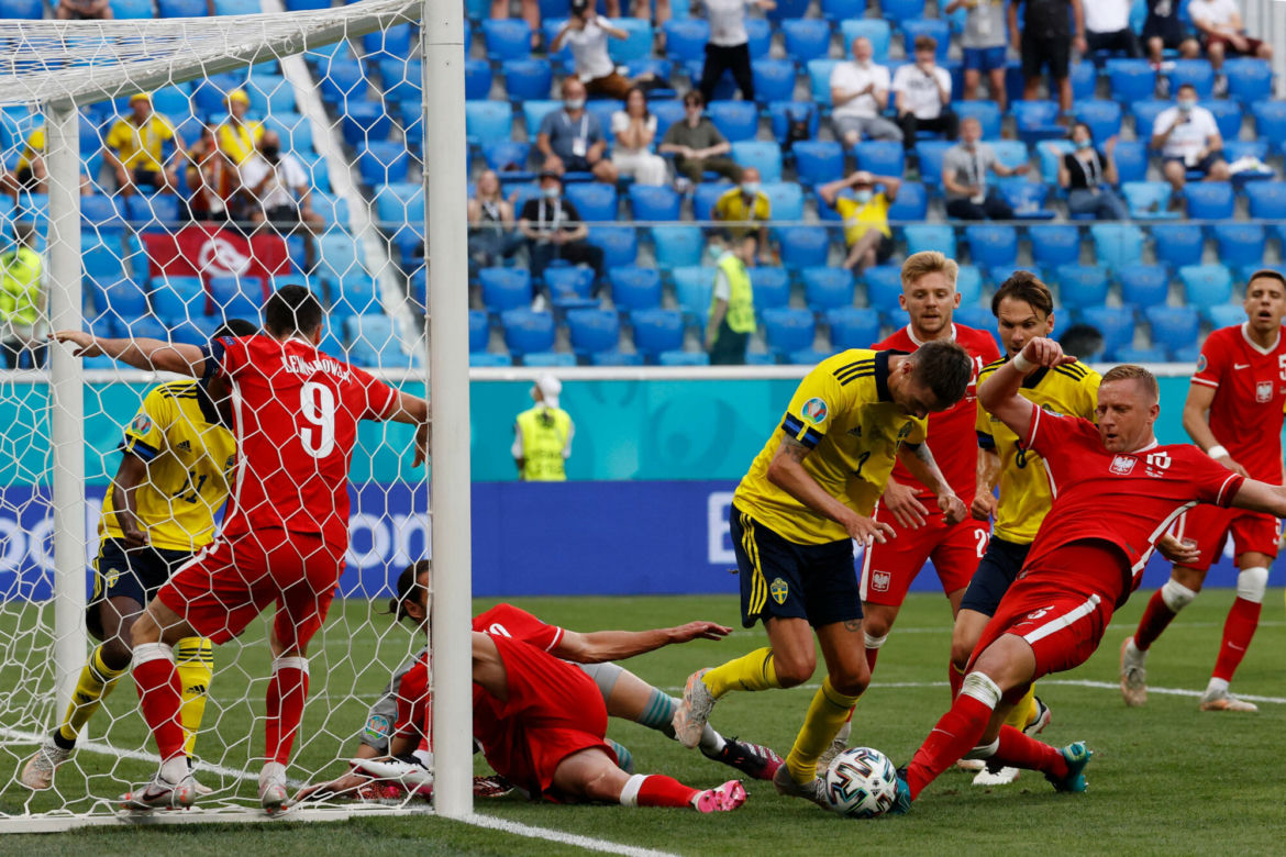 Polska - Szwecja na Euro 2020 [ZDJĘCIA z Petersburga]