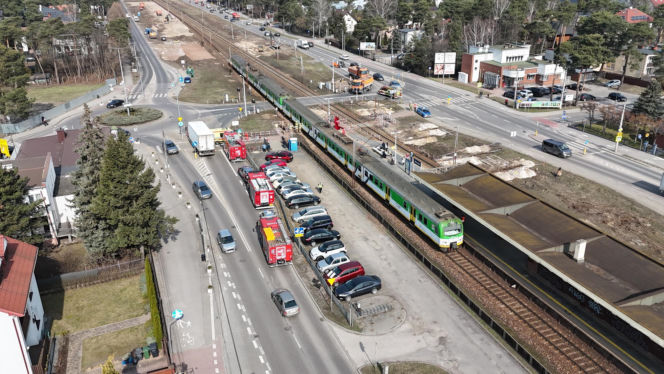 Potrącony na torach w Józefowie