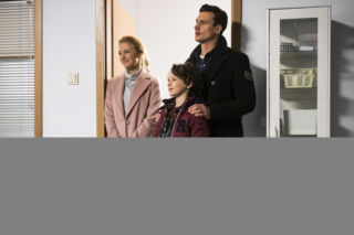W rytmie serca 2 odcinek 24, Adam (Mateusz Damięcki), Grześ (Borys Wiciński), Maria (Barbara Kurdej-Szatan)