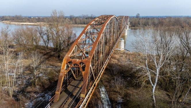 Stary most nad Wisłą w Górze Kalwarii
