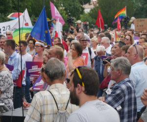 Protest przeciw przemocy w Białymstoku