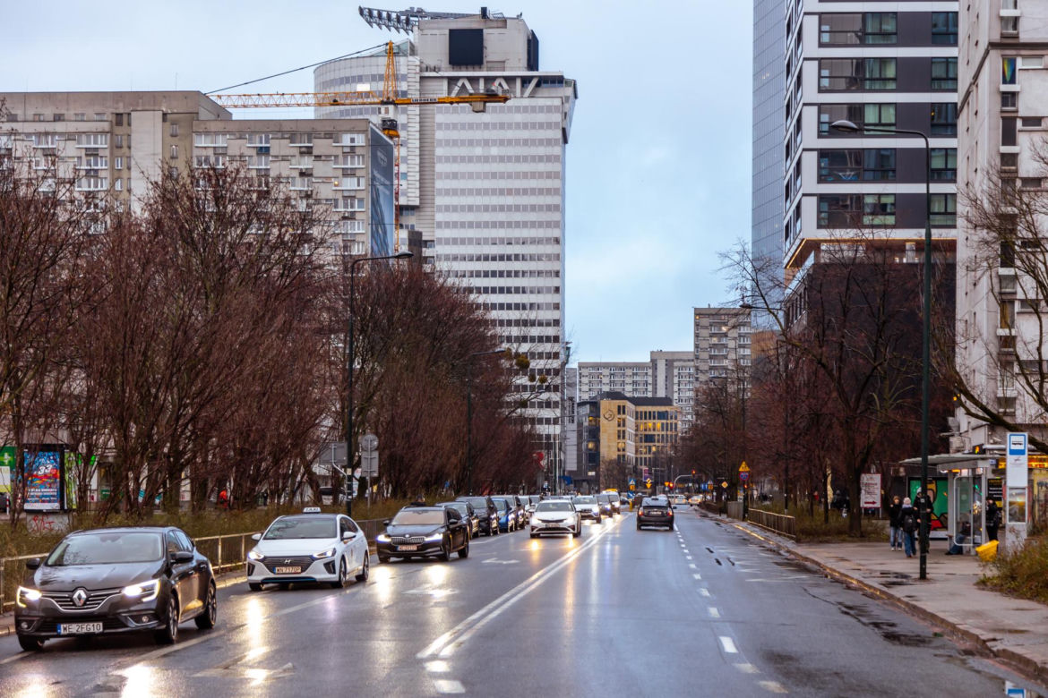 Ulica Grzybowska w Warszawie przed przebudową
