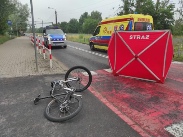 Tragiczny wypadek w Poznaniu. Nie żyje rowerzysta!