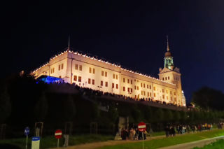 Zamek Książąt Pomorskich w nowej odsłonie. Spektakularna iluminacja zachwyciła mieszkańców
