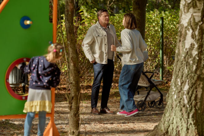 Na Wspólnej odc. 4133. Brygida (Maja Wolska), Michał (Robert Kudelski)