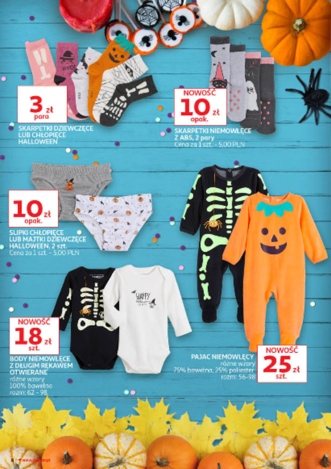 Gadżety i stroje na Halloween w Auchan