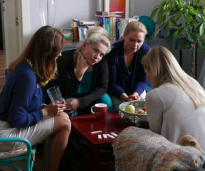 Przyjaciółki 6 sezon odc. 69. Anka (Magdalena Stużyńska), Zuza (Anita Sokołowska), Patrycja (Joanna Liszowska), Inga (Małgorzata Socha)