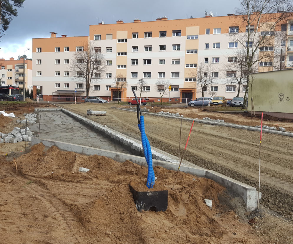 Na osiedlu Rejtana trwa budowa pętli autobusowej. Gotowa ma być do końca marca