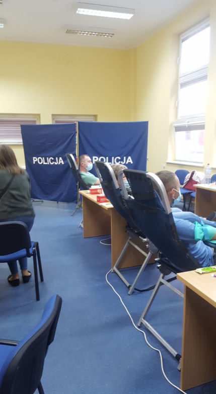 W iławskiej komendzie polała się krew