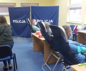 W iławskiej komendzie polała się krew