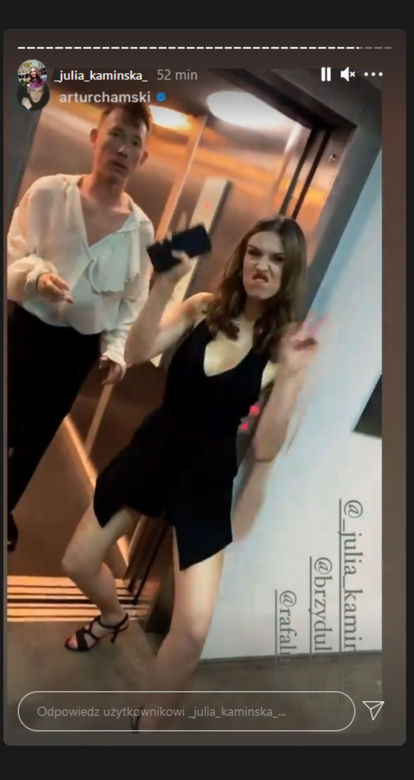 BrzydUla 2  sezon. Ula (Julia Kamińska), Miro (Rafał Mohr) za kulisami