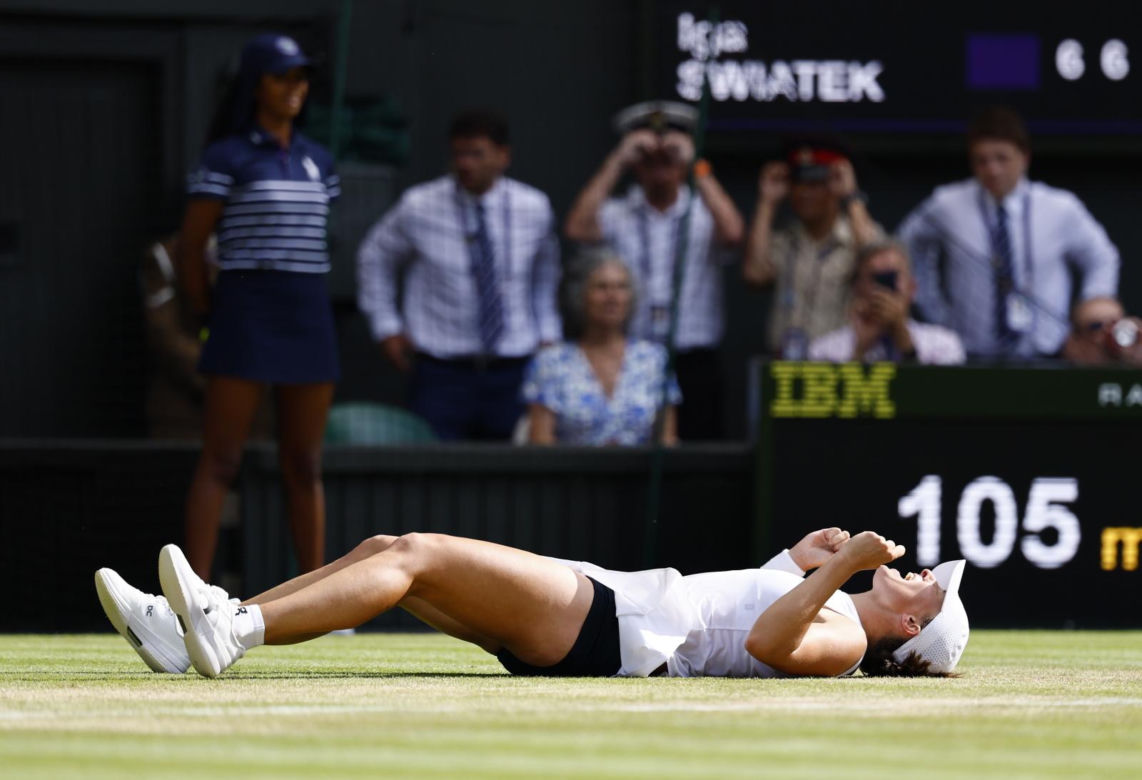 Iga Świątek po triumfie w Wimbledonie