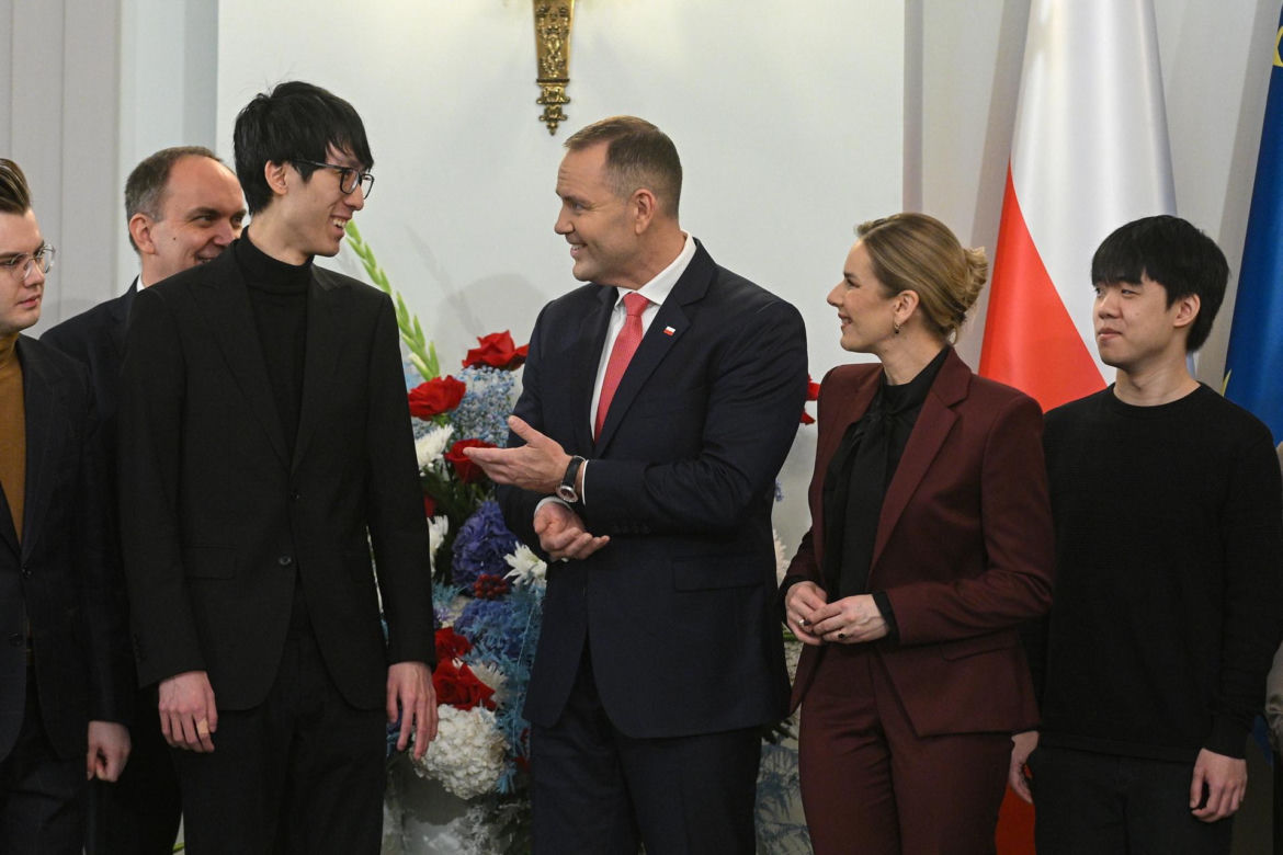 Pierwsza para RP spotkała się z finalistami konkursu chopinowskiego