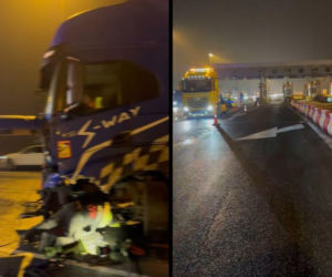 Ciężarówka blokuje A4. Ruch tylko pasem awaryjnym