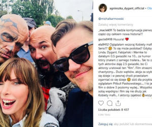 Agnieszka Dygant na planie filmu Kobiety mafii 2