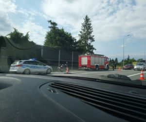 Zderzenie osobówki z motocyklem w Małopolsce [ZDJĘCIA]