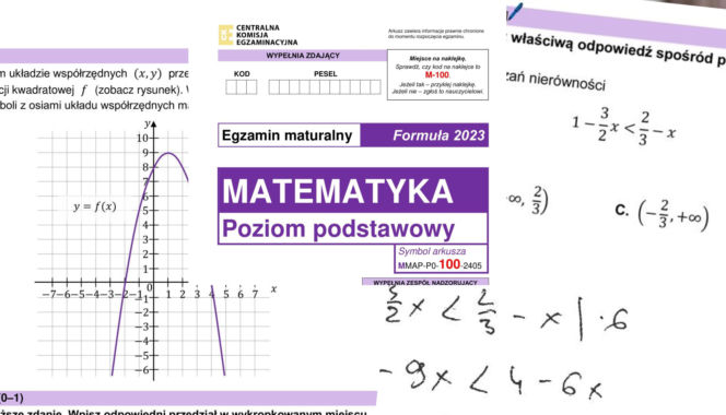 Matura 2026: matematyka. Arkusze CKE, zadania i odpowiedzi z matematyki 5.05.2026