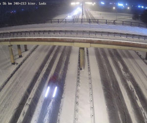 Intensywne opady śniegu w Trójmieście 8.02.2021. Obwodnica zablokowana