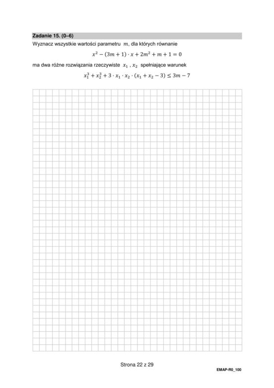 Matura matematyka poziom rozszerzony 2024 