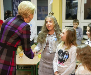 Agata Kornhauser-Duda w Białymstoku. Pierwsza Dama spotkała się z dziećmi