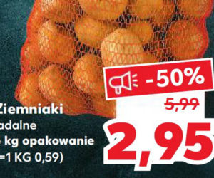 Ziemniaki 2,95 zl/5 kg  0, 59 zl/ 1 kg